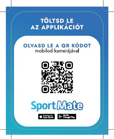 QR kód a SportMate jelentkezéshez
